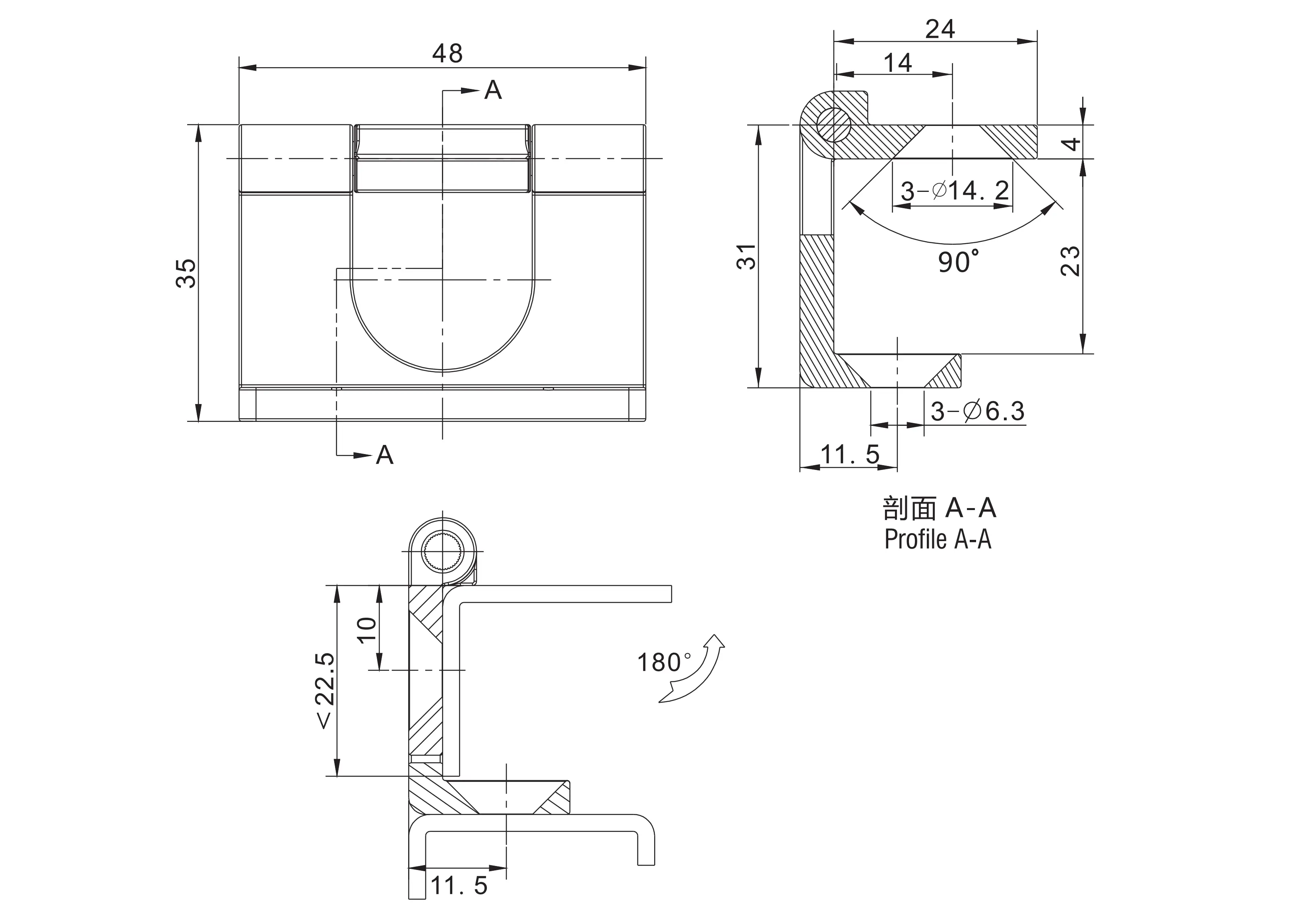 外装铰链 2311系列