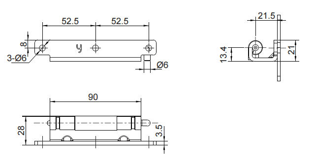 内装铰链 2432系列