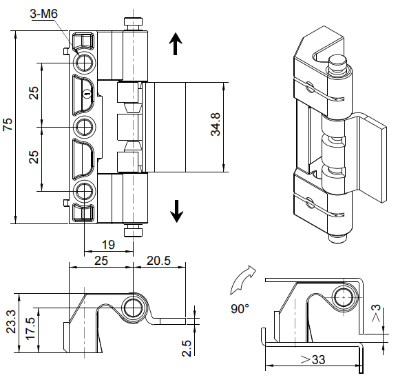 内装铰链 2401-202系列